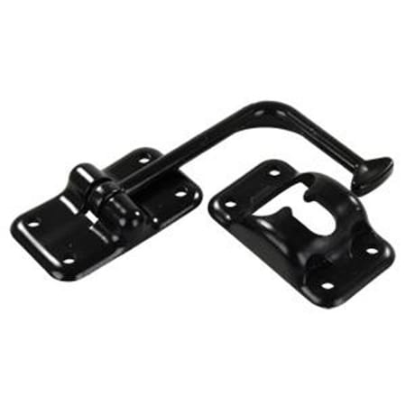 Jr Products JR PRODUCTS 10625 Exterior Hardware RV Angled T-Style Door Holder- Black J45-10625